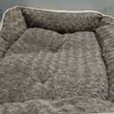 JOEJOY Rectangle Dog Bed for Large Medium Small Dogs - Washable Orthopedic Sofa Bed, Soft Breathable Puppy & Pet Cuddler, Durable Calming Dog Bed with Anti-Slip Bottom, Multiple Sizes, Beige (XL(35"x 25"x 10"))