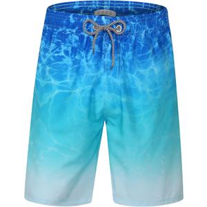 ELETOP Men's Swim Trunks Quick Dry Bathing Suit Swimming Board Shorts Mesh Lining Beach Swimwear, XL