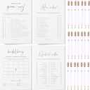GardenCity Bridal Shower Games Bundle - 5 Bridal Shower Games and Pencils for 30 Guests, Double-Sided Cards, Minimalist