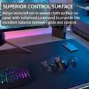 KTRIO Oversized Gaming Mouse Pad Desk Mat, Micro-Weave Cloth for Precise Control, Non-Slip Rubber Base, Stitched Edges, Water-Resistant, Full Desk Coverage for Gamer, Office & Home, 47.3 x 23.6 in, 47.3L x 23.6W inches