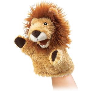 Folkmanis Little Lion Hand Puppet, Tan, 1 EA