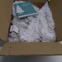 Kadunmina 4FT White Christmas Tree with Standalone String Lights  Small Artificial Lighted Xmas Tree with 122 Branch Tips, Non-Pre-Lit Slim White Mini Tree for Indoor & Party Dcor