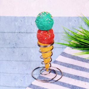 Stainless steel Pizza Cone Holder Stand Ice Cream Cone Holder 