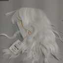 14" Short White Curly Wig For Women Girls Heat Resistant Fiber Wigs Halloween Cosplay Daily Party+Cap (White)