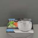 Salad Spinner with Bowl 3.8Q, Vegetable Washing Machine Fruit Clean Washer Drainer Lettuce Rotary Dryer, Manual Mixer Food Drain Basket Strainer Double Detachable Kitchen Restaurant Prep Container