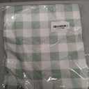 Sage Green Gingham Party Table Runner Green and White Checkered Plaid Decorations for Birthday Bridal Baby Shower Home Dining Kitchen Island Decor (13" x 120")