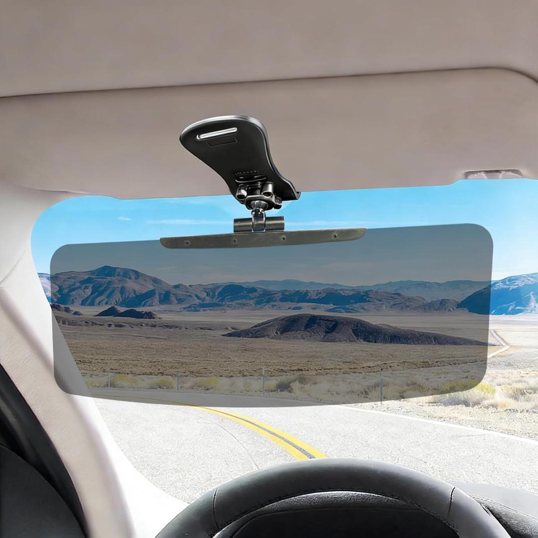 Sun Visor Extender for SUV, 2 Pack Universal Sun Visor Extender for Car Easy to Install, UV400 Anti-Glare Protects from Glare, UV Rays, Snow Blindness for Safe Driving