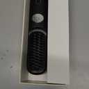 Go Brush Pro Portable Cordless Hair Straightener Brush for Travel, Fast Heating Straightening Comb with LCD Display & F/C Switch, Rechargeable Anti-Frizz Styling Tool for Smooth Shiny Hair (Black)