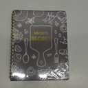LuBudingJoy Blank Recipe Notebook to Write in Your Own Recipes, Full Page Sprial Hardcover Personal Recipe Organise, Recipe Journal Hold 140 Recipes (Black) (8.5" x 11")