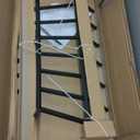 Mr IRONSTONE Fireplace Grate 24 Inch Solid Steel Heavy Duty Firewood Log Burning Rack Fire Grates for Outdoor Kindling Tools Pit Indoor Fireplace Log Holder Wrought Iron Wood Stove