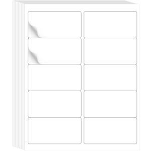 L LIKED 2" x 4" Label Stickers, Printable White 10 per Sheets Total 300 Labels, for Laser/Inkjet Printing - Matte (300 Labels)