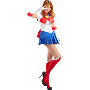 Women's Tsukino Usagi Adult Cosplay Costume 7 Pcs Set M