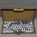 YMKPVR KBDiy Fishing PBT Double Shot Blue Keycap Set,174 Keys Retro Custom Key Cap Keycaps 60 Percent Cherry Profile Keycaps for 61/64/68/84/87/100/104/108 Mechanical Keyboard
