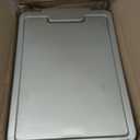 NINEWEEN Compact Garbage Can with Lid, 15 Liter/3.9 Gallon, Plastic Slim Garbage Can for Home, Bathroom, Kitchen, Office, Living Room, Bedroom, Vintage Waste Bin with Foot Pedal and Touch Top