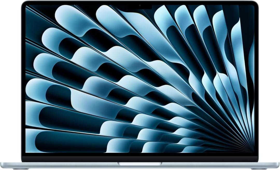 Apple 2026 MacBook Air 15-inch Laptop with M5 chip: Built for AI, 15.3-inch Liquid Retina Display, 16GB Unified Memory, 1TB SSD, 12MP Center Stage Camera, Touch ID, Wi-Fi 7; Sky Blue