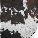 2 Pack Cow Fur Hand Towels for Bathroom,Soft Absorbent White Black Brown Cow Print Country Farmhouse Bath Hand Towels for Kitchen,Decorative Guest Bathroom Towels for Face,Shower,Gym 14"x28"