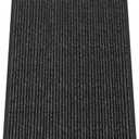 Kuyal Front Door Mat, 2'x4' Indoor Outdoor Entrance Mat, Commercial Floor Mats Inside Outside Entrance, Heavy Duty Durable Welcome, Rubber Backing Non Slip Outdoor Mats for Entryway,Black