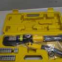 YUZES Hydraulic Crimping Tool 10 Tons, 12 AWG to 2/0 Battery Cable Crimper Tool with 9 Dies, Easy to Operate Hydraulic Wire Crimping Tool Kit for Wire Rope, Battery Cable Ends Ring Terminals