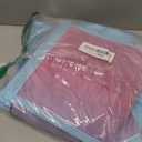 Mesh Beach Bag - Large Beach Tote Bag Women Pool Bags with Zipper 10 Pockets Foldable Beach Toy Bag for Towel, Flip Flops (Pink+blue)