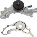 IRONTREE AW6169 Professional Water Pump Kit with Gasket Compatible with Chrysler Town & Country 200 300, Dodge Grand Caravan Charger Durango, Jeep Grand Cherokee, Volkswagen, Ram 1500, 3.6L V6 Engine