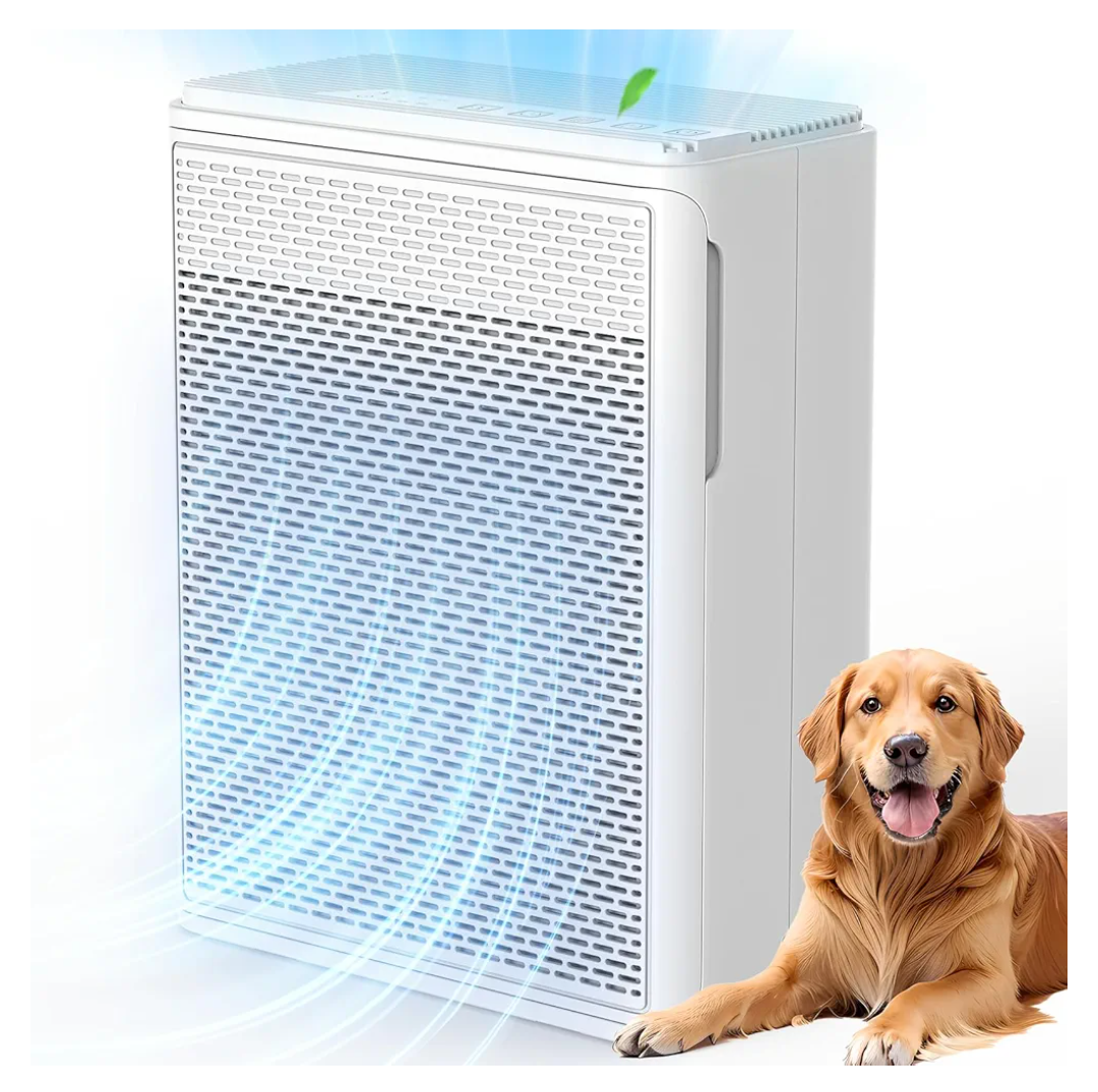 Air Purifiers for Home Pets Covers Up to 1500 Sq Ft,H13 Hepa Filter with Washable Pre-Filter,Pet Hair Dander Smoke Air Cleaner,22 dB Quiet Sleep for Living Room Bedroom Kitchen,P280 (White)