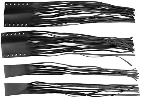 Universal Motorcycle Handlebar Tassel Fringe Wrap Cover - Brake Clutch Lever Streamer for 7/8in & 1in Handlebar