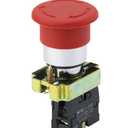 Noark Pushbutton Non-Illuminated, Ex9PB, Push On/Twist Off 40mm Mushroom Head, Red, 2NC 1200456 Ex9PBS544