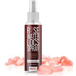 IMPRESA Rose Water Spray - Moisturizing Loc Treatment for Dreadlocks, Braids & Faux Locs - Hydrating for Most Hair Types - No Sulfates, Mineral Oil, Silicone or Parabens - 8oz