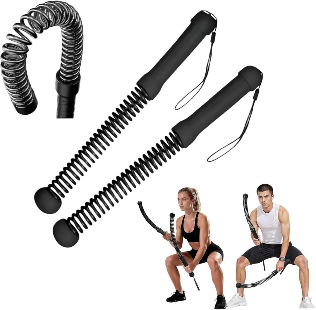 2pcs Weighted Ropeless Battle Ropes for Home Gym, Heavy Duty Weighted Cordless Battle Ropes for Men Women, Portable Exercise Workout Equipment for Strength Building, HIIT, SOGA para Ejercicios