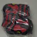 CovertSafe& Dog Boots for Dogs Non-Slip, Waterproof Dog Booties for Outdoor, Dog Shoes for Medium to Large Dogs 4Pcs with Rugged Sole Black-Red (Size 7: 3.1''x2.7'')(L*W) for 66-90 lbs)