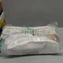 8 Pack Small Woven Basket with Gift Bags and Ribbons, All 12"x 8"x 5", Empty Decorative Gift Chest Box, Cute Baby Gift Basket for Nursery, Cotton Rope Room Shelf Storage Basket with Handles, White