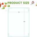 8''x10'' Small Tempered Glass Cutting Board for Kitchen Counter, HQAUT Clear Cutting Board for Countertop with Non-Slip Feet, Glass Palette Scratch, Heat and Shatter Resistant, Easy to Clean