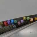 ARTISTRO 24 Metallic Dual-Tip Acrylic Paint Markers - Brush + Fine Tip Combo - Multi-Surface Shiny Paint Pens