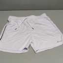 Surenow Mens Running Gym Shorts 3 Inch Breathable Lightweight Athletic Sport Shorts Training Workout Shorts with Pockets (Large, White)