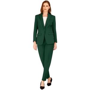 Womens Suit 2 Piece Slim Fit Outfits Suits Professional Blazer with Pants Dressy Casual Suiting Business Office Sets for Work 0