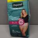 Depend Fresh Protection Adult Incontinence & Postpartum Bladder Leak Underwear for Women, Disposable, Maximum, Extra-Large, Blush, 26 Count, Packaging May Vary