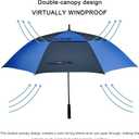 G4Free 47/54/62/68/72 Inch Automatic Open Golf Umbrella Oversize Extra Large Double Canopy Vented Windproof Waterproof Stick Umbrellas