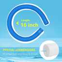 Pool Sand Filter Pump Hose 1-1/4"Replacement Hose for Above Ground Pools & Compatible Pump Sand Filter and Saltwater Systems (2, Blue)