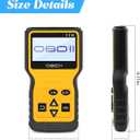 OBD2 Car Scanner Diagnostic Tool, Vehicle Engine Fault Code Reader CAN Diagnostic Scan Tool, Check Automotive Engine Light Emission Monitor Status, Universal for SUV RV Truck