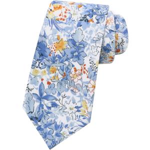 Ties for Men, Floral Mens Tie Skinny Tie for Men Cotton Floral Necktie for Wedding