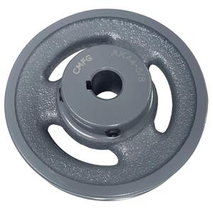 AK44-5/8 v Belt Pulley, 4.25 inch OD, 5/8 Inch Bore,Cast Iron Material, AK Single Groove Mechanical v-Belt Pulleys for "4L" or "A" or "3L" Belts