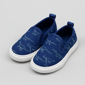 Casual & Hikers Slip-on Shoes, Color Blue With A White Sole And Feature A Lighter Blue Pattern, Size 8