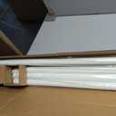 Ivilon Drapery Window Curtain Rod - Knob Design, 1 Inch Rod, 120 to 240 Inch. Ivory/White