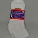 Diabetic Ankle Socks, Non-Binding Circulatory Doctor Approved Cushion Cotton Quarter Socks for Men & Women, 3 Pairs