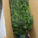 4FT Artificial Topiary Cedar Plants Outdoor, Faux Pine Trees UV Resistant and Potted, 48 Inch Tall Fake Shrubs Evergreen for Front Porch Decor Set of 2