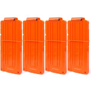 Soft Bullet 4pcs Clips 12 Bullets Dart Gun Clips Magazine Clip for Nerf Toy Dart Gun