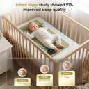 Upgraded Baby Sleep Soother Pad with 3 Vibration,Calming Vibrating Sleep Soother,90 Min Timer,Anti-Touch Interface, 5D Memory Foam Portable Vibrating Mattress Pad for Infants 0-12 Months+