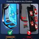 [True Anti-Vibration] Car Phone Holder VANMASS2025 Ultimate Military-Grade UpgradedSuction Cell Mount Truck Stand Cradle for Dashboard Windshield Vent for iPhone 16 Pro Max 15 14 13 Samsung Android