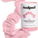 Nodpod Gentle Pressure Sleep Mask | Patented Light Blocking Design for Sleeping, Traveling & Relaxation - Blush Pink (1 Count (Pack of 1))
