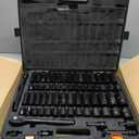 Impact Socket Wrench Set 1/2" Drive - Trivd Frol 65pcs Impact Socket Set Metric and Standard Full, Metric Socket Set 8-24mm & SAE Socket Set 3/8"-1-1/4", Shallow & Deep Socket Set, Extensions, Adapter